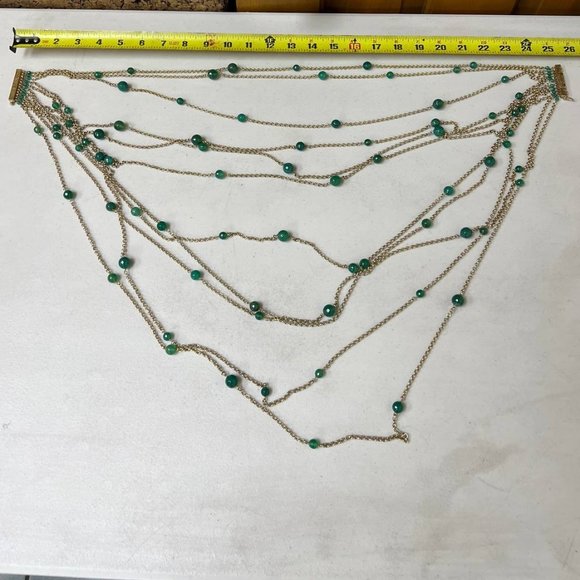 ROSANTICA MILANO DARK GREEN EVENING NECKLACE | WOMENS - Picture 7 of 8